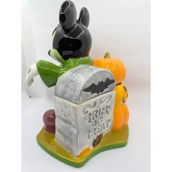 Disney Zrike Mickey zombie Halloween Trick or Treat Cookie Jar
